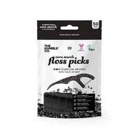 Dental Floss Charcoal Picks - 50-P